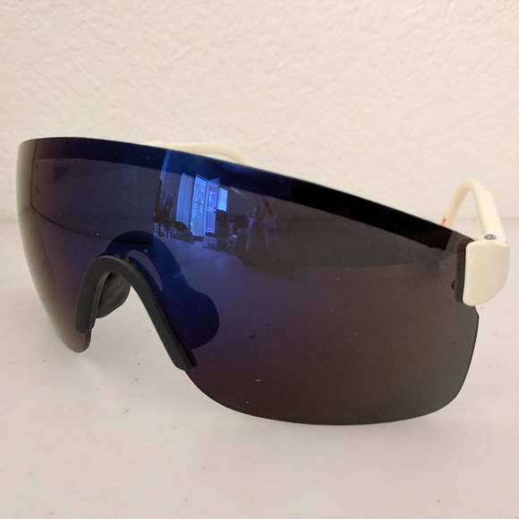 NWT TruVintage Sports Blade Rimless Wrap around Adjustable arms Sunglasses - Picture 2 of 4